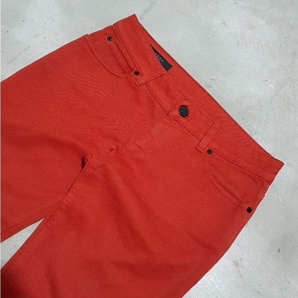 Gucci Logo GG Monogram Badge red Jeans - Picture 4 of 14